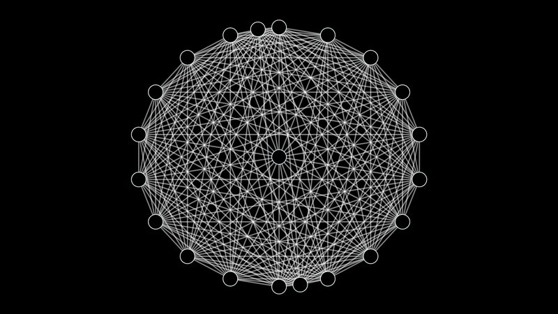 Geometric Network Pattern — White