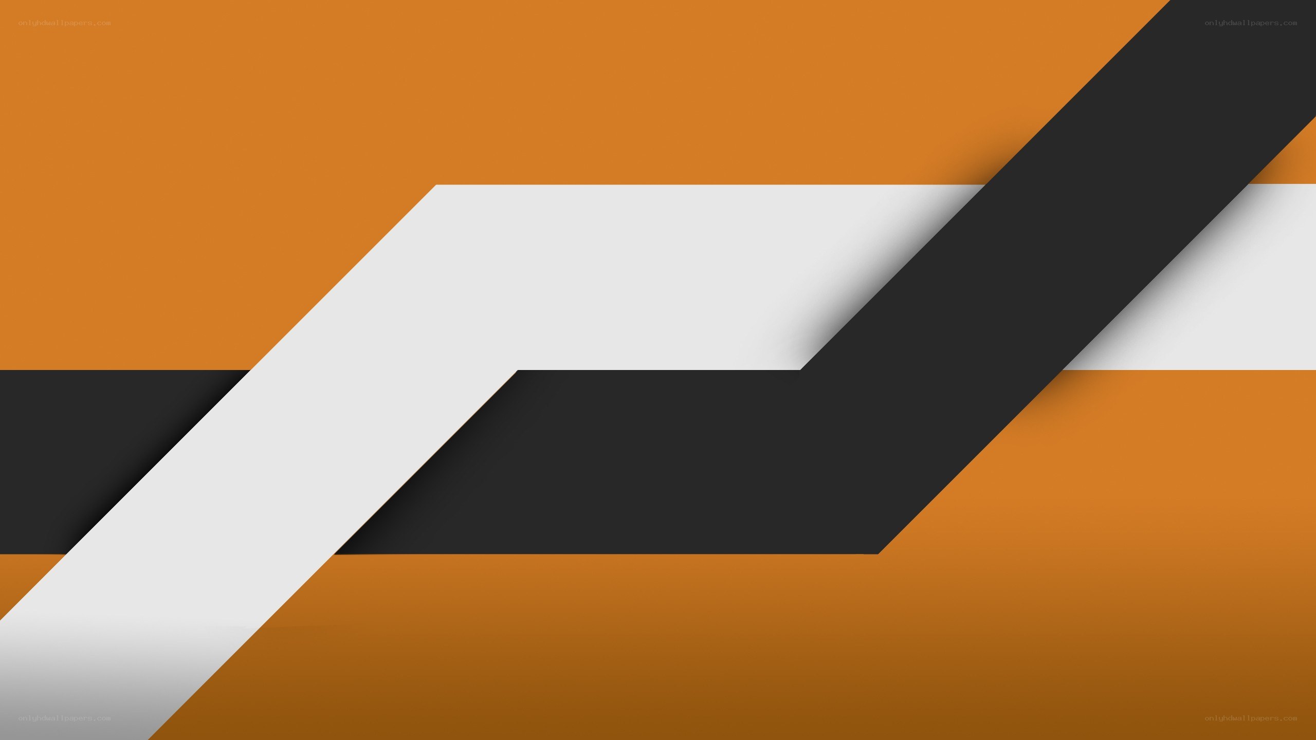 geometric orange and black design