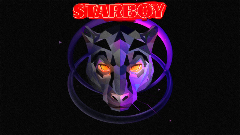 Geometric Panther Head