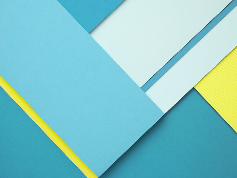 Geometric Paper Layers — Blue, Calm, Abstract