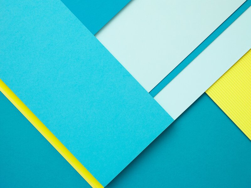 Geometric Paper Layers — Blue