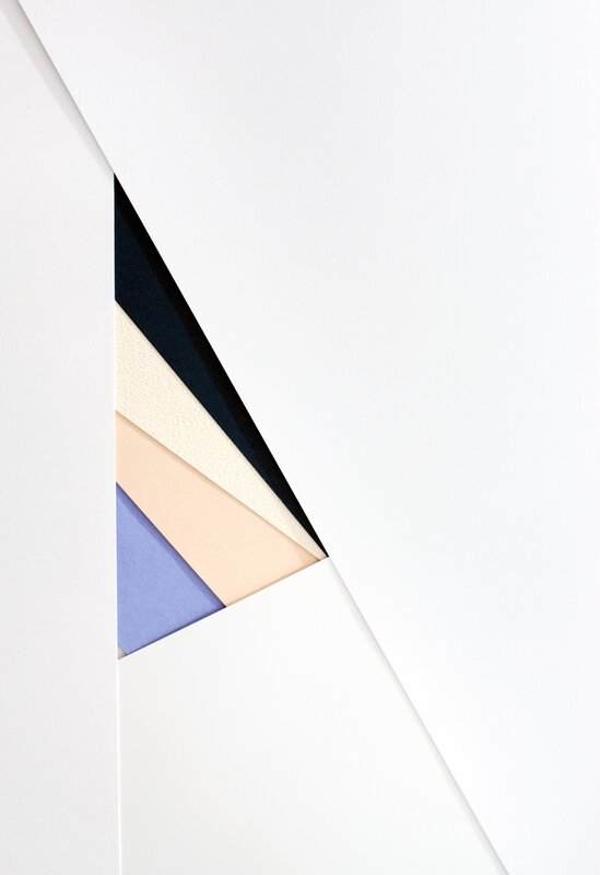 Geometric Paper Layers — White