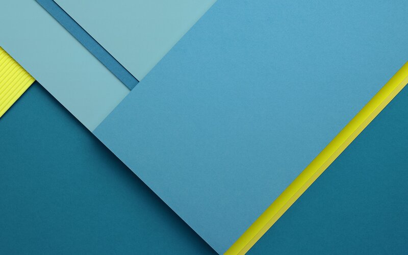 Geometric Paper Shapes — Blue, Calm