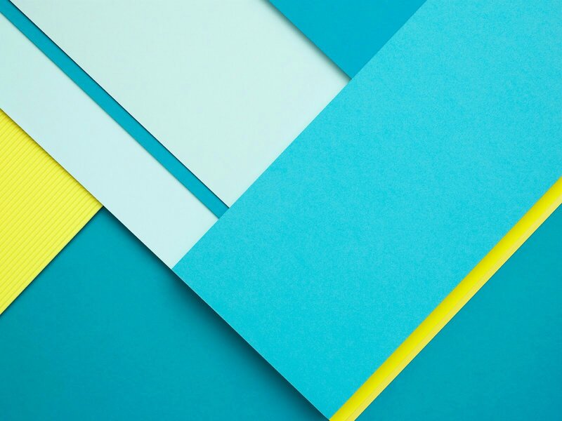 Geometric Paper Shapes — Blue