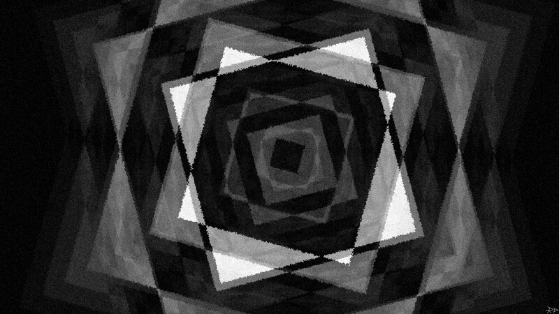 Geometric Pattern — Black, Hypnotic, Abstract