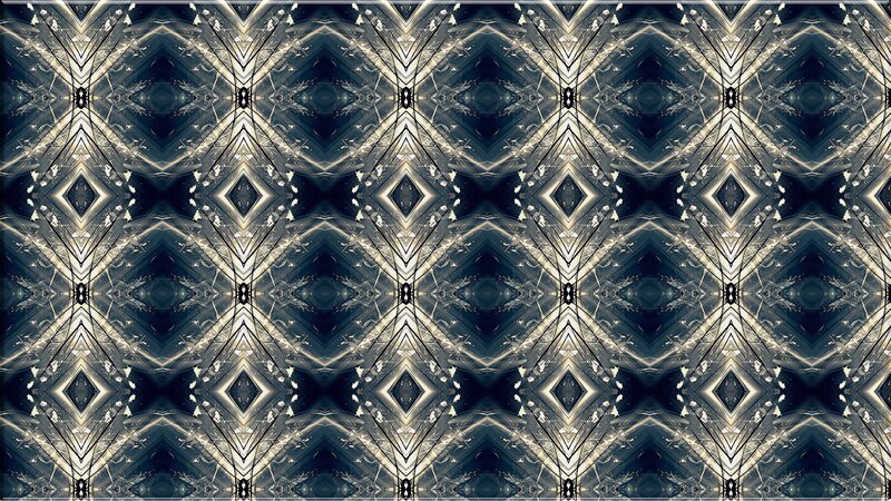 Geometric Pattern — Black, Symmetrical, Abstract, Diamonds