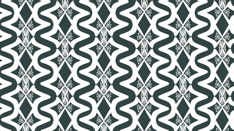 Geometric Pattern — Black, Symmetrical, Abstract