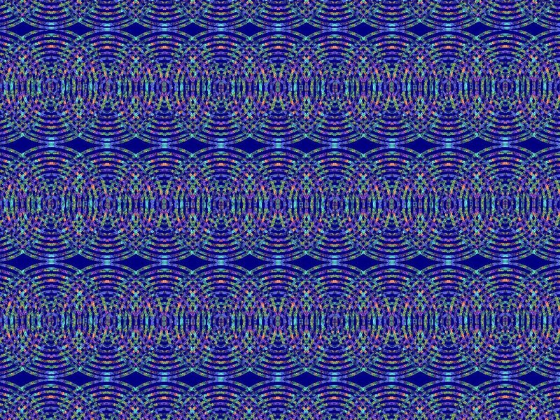 Geometric Pattern — Blue, Hypnotic, Abstract