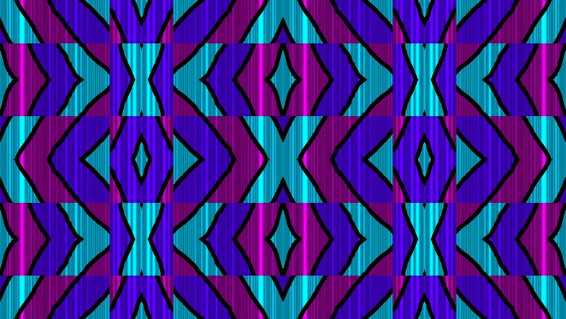 Geometric Pattern — Blue