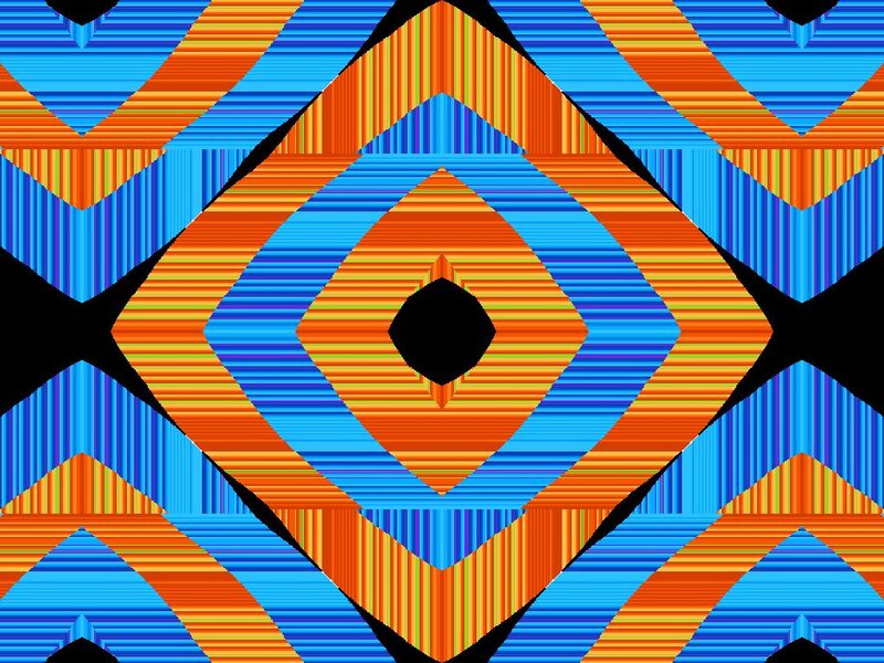 Geometric Pattern — Blue, Vibrant, Abstract