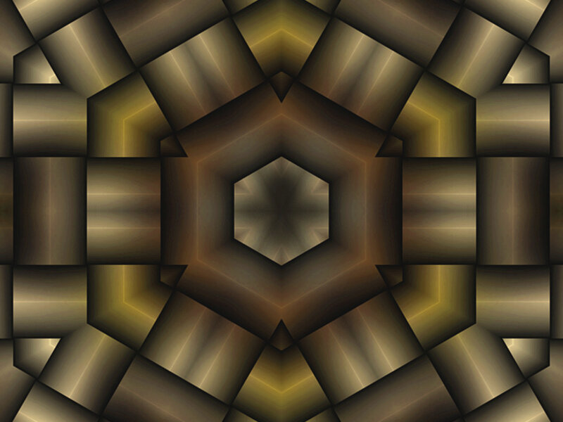 Geometric Pattern — Brown