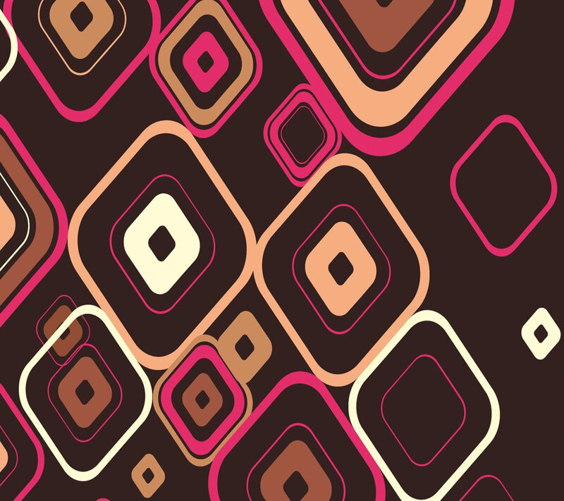 Geometric Pattern — Brown, Vibrant