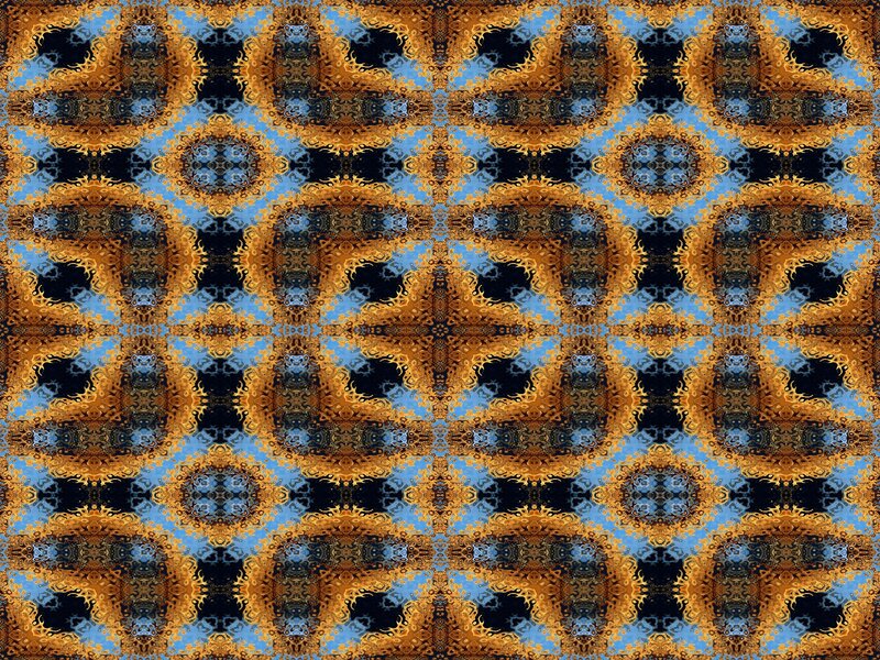 Geometric Pattern Design — Blue