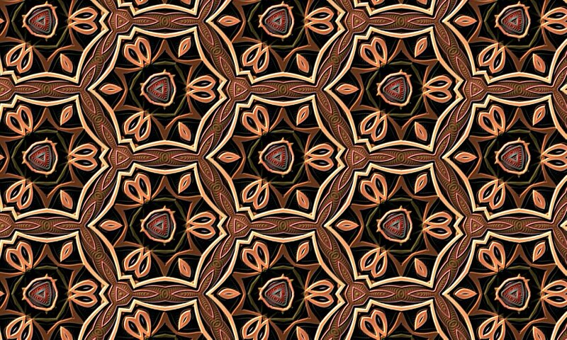 Geometric Pattern Design — Brown