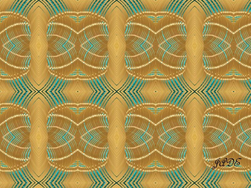 Geometric Pattern Design — Gold