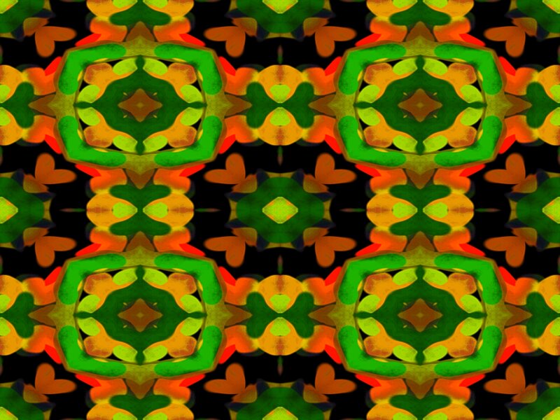 Geometric Pattern Design — Green