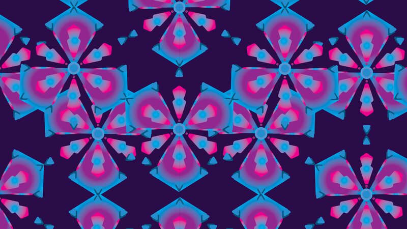 Geometric Pattern Design — Purple, Hypnotic