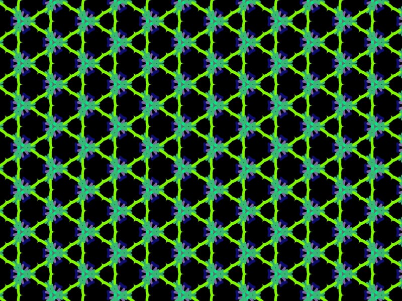 Geometric Pattern — Green, Hypnotic, Abstract, Grid