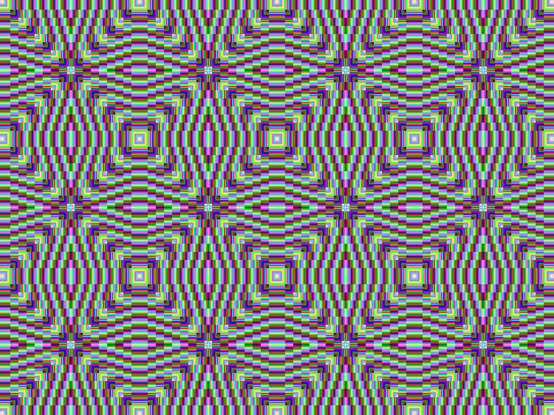 Geometric Pattern — Green, Hypnotic, Abstract, Squares