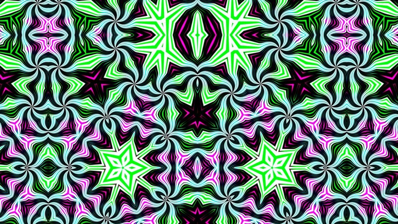 Geometric Pattern — Green, Hypnotic, Abstract, Stars