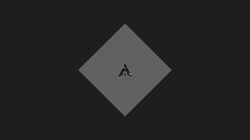 Geometric Pattern in Diamond — Black