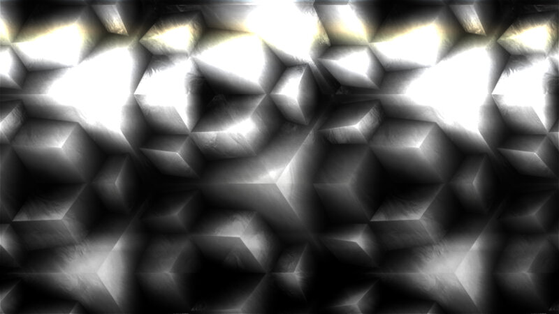 Geometric Pattern of Cubes — Black, Abstract