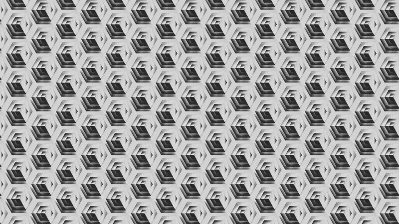 Geometric Pattern of Cubes — Black