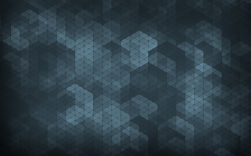 Geometric Pattern of Cubes — Blue, Dark