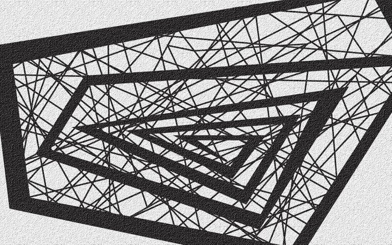 Geometric Pattern of Nested Rectangles
