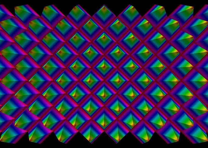 Geometric Pattern of Pyramids
