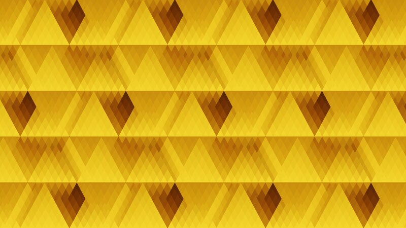 Geometric Pattern of Triangles — Yellow