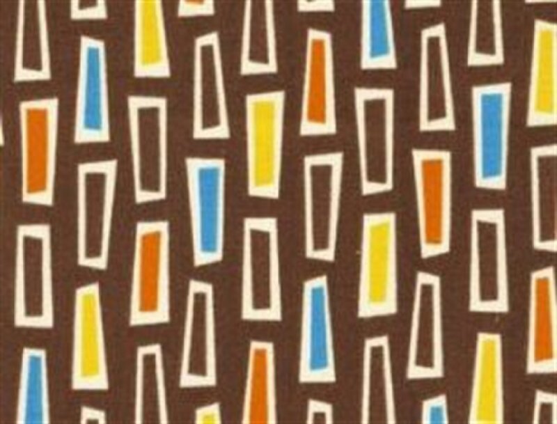 Geometric Pattern on Fabric — Brown
