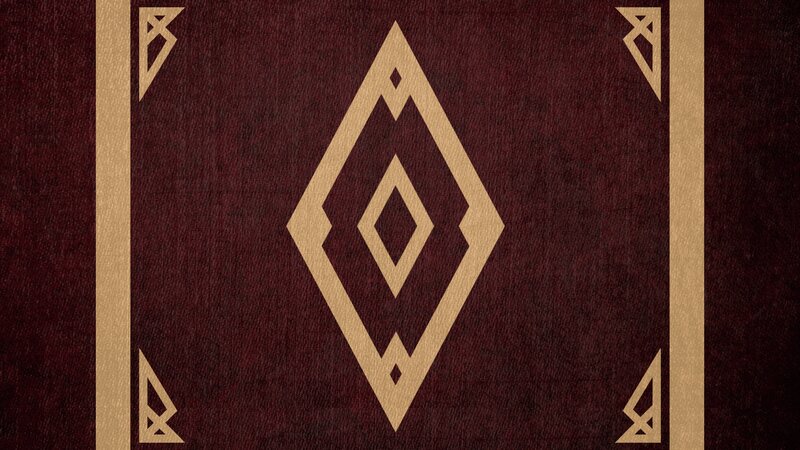 Geometric Pattern on Fabric — Maroon