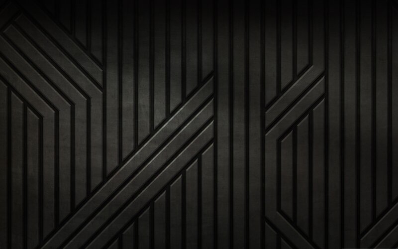 Geometric Pattern on Wall — Black, Dark