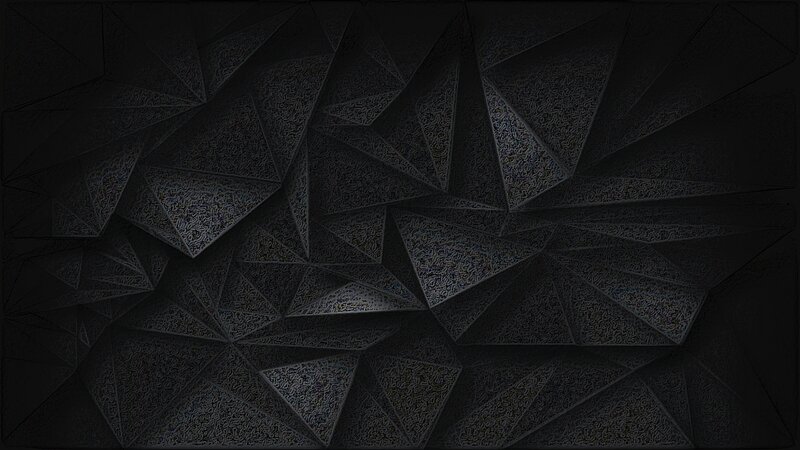 Geometric Pattern on Wall — Black