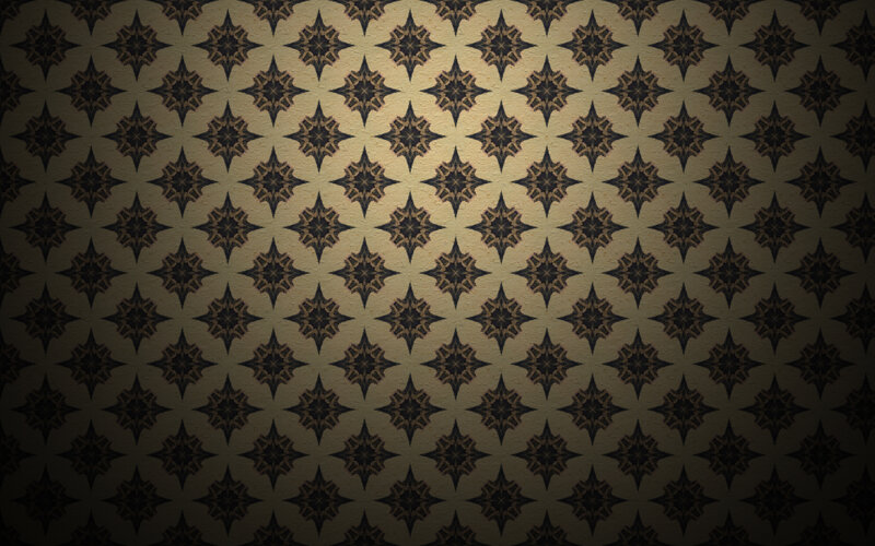 Geometric Pattern on Wall — Brown