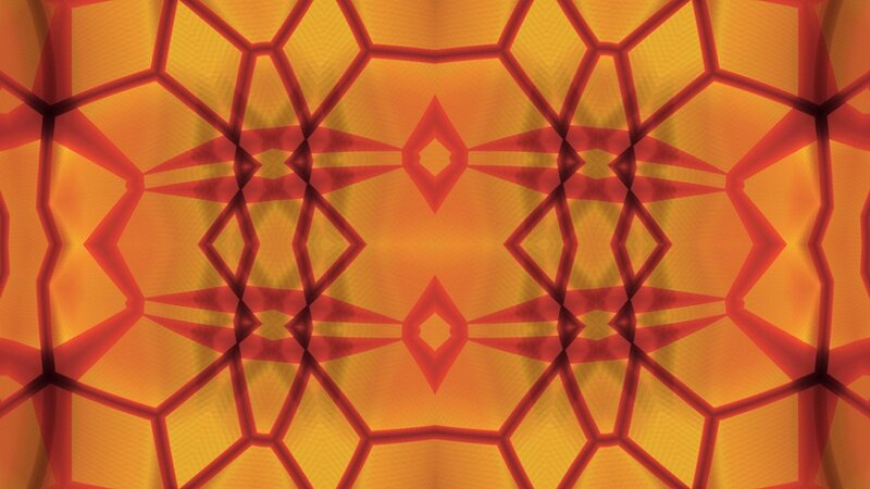 Geometric Pattern — Orange, Hypnotic