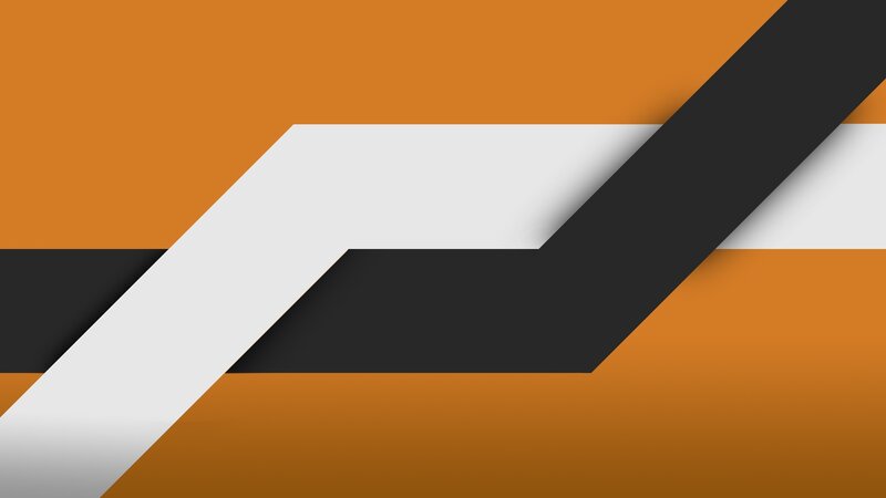 Geometric Pattern — Orange, Minimalist