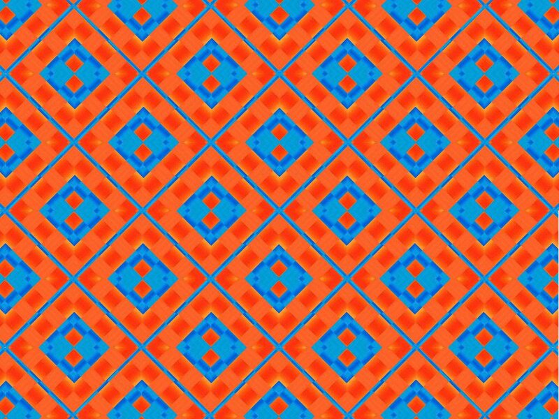 Geometric Pattern — Orange, Vibrant, Abstract