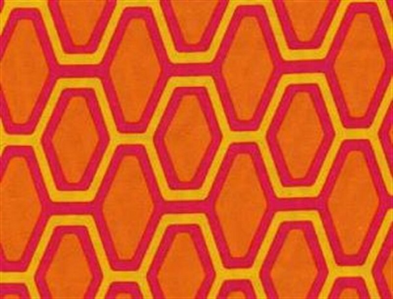 Geometric Pattern — Orange, Vibrant