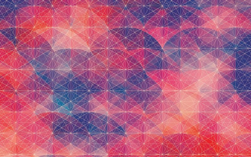 Geometric Pattern — Pink, Calm, Abstract, Lines, Triangles