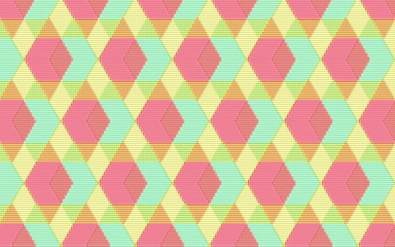Geometric Pattern — Pink, Playful, Pixel Art