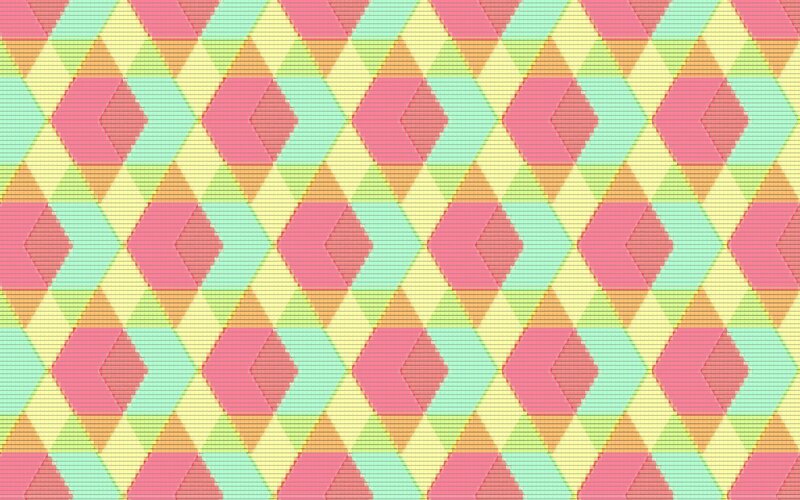 Geometric Pattern — Pink, Playful