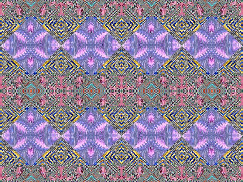 Geometric Pattern — Purple, Hypnotic, Abstract, Diamonds, Symmetry