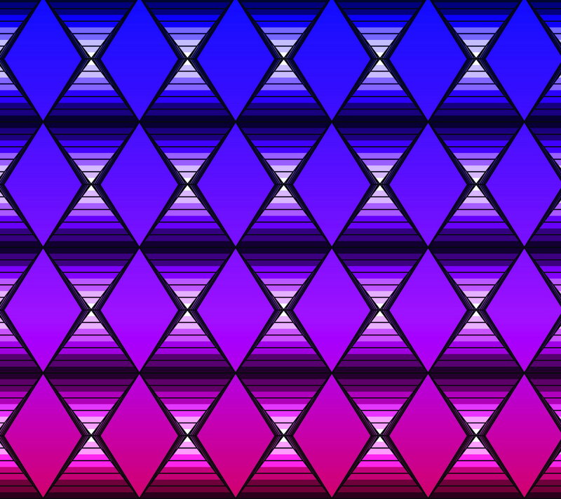 Geometric Pattern — Purple, Hypnotic, Abstract, Diamonds