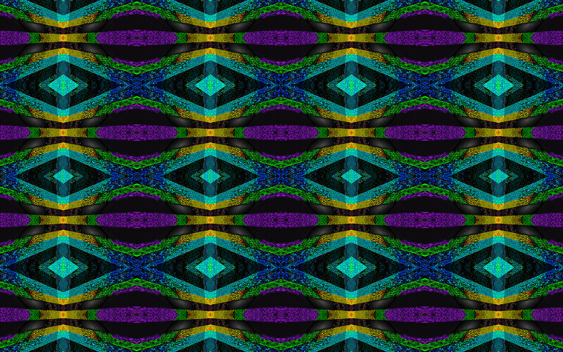 Geometric Pattern — Purple, Hypnotic, Abstract