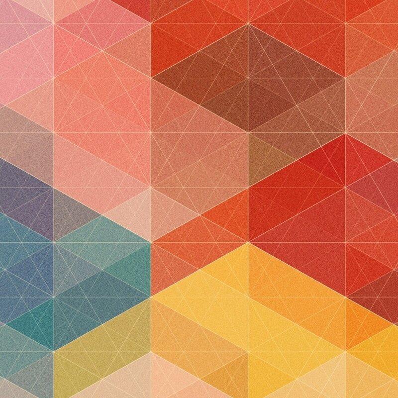 Geometric Pattern — Red, Calm, Abstract, Triangles