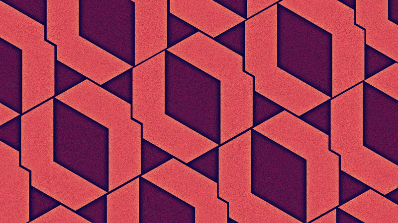 Geometric Pattern — Red, Calm