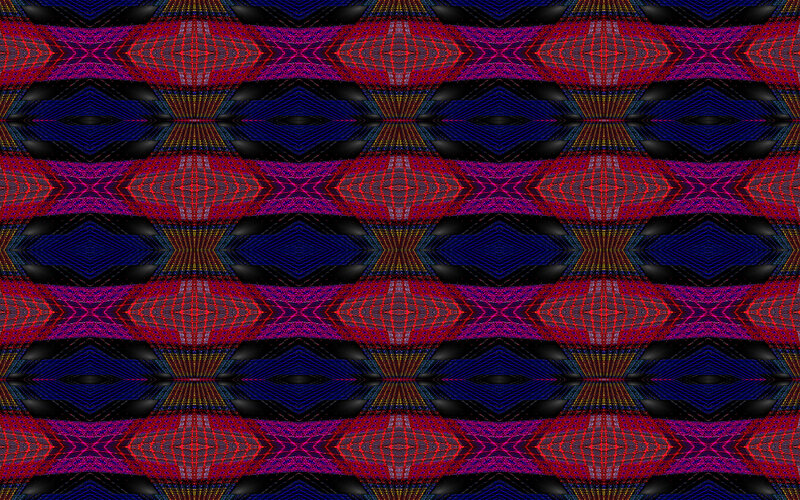 Geometric Pattern — Red, Hypnotic, Abstract