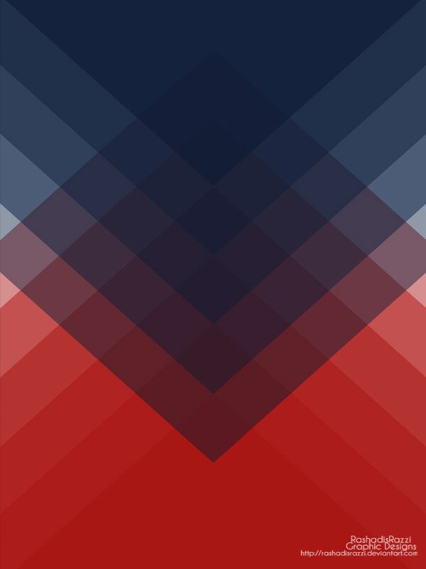 Geometric Pattern — Red, Minimalist